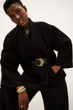Ba&Sh HINI cape courte NOIR Discount