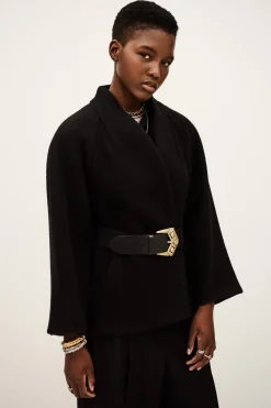 Ba&Sh HINI cape courte NOIR Discount