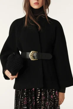 Ba&Sh HINI flared cape sleeves NOIR Online