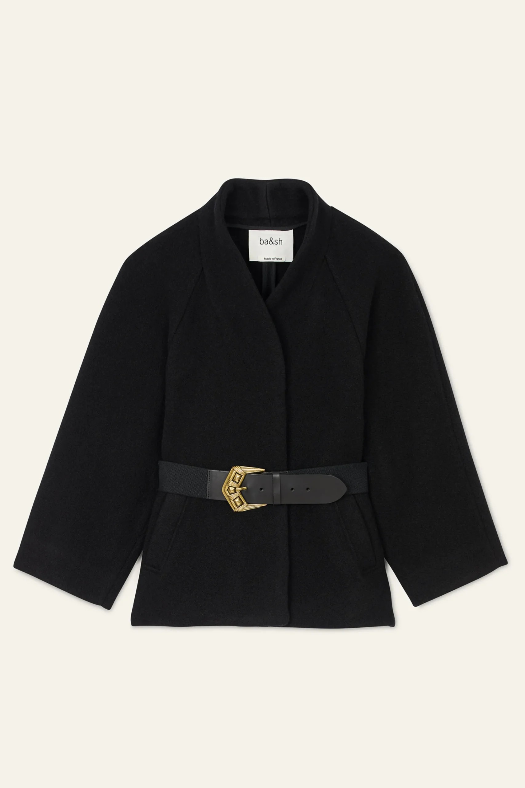 Ba&Sh HINI flared cape sleeves NOIR Online