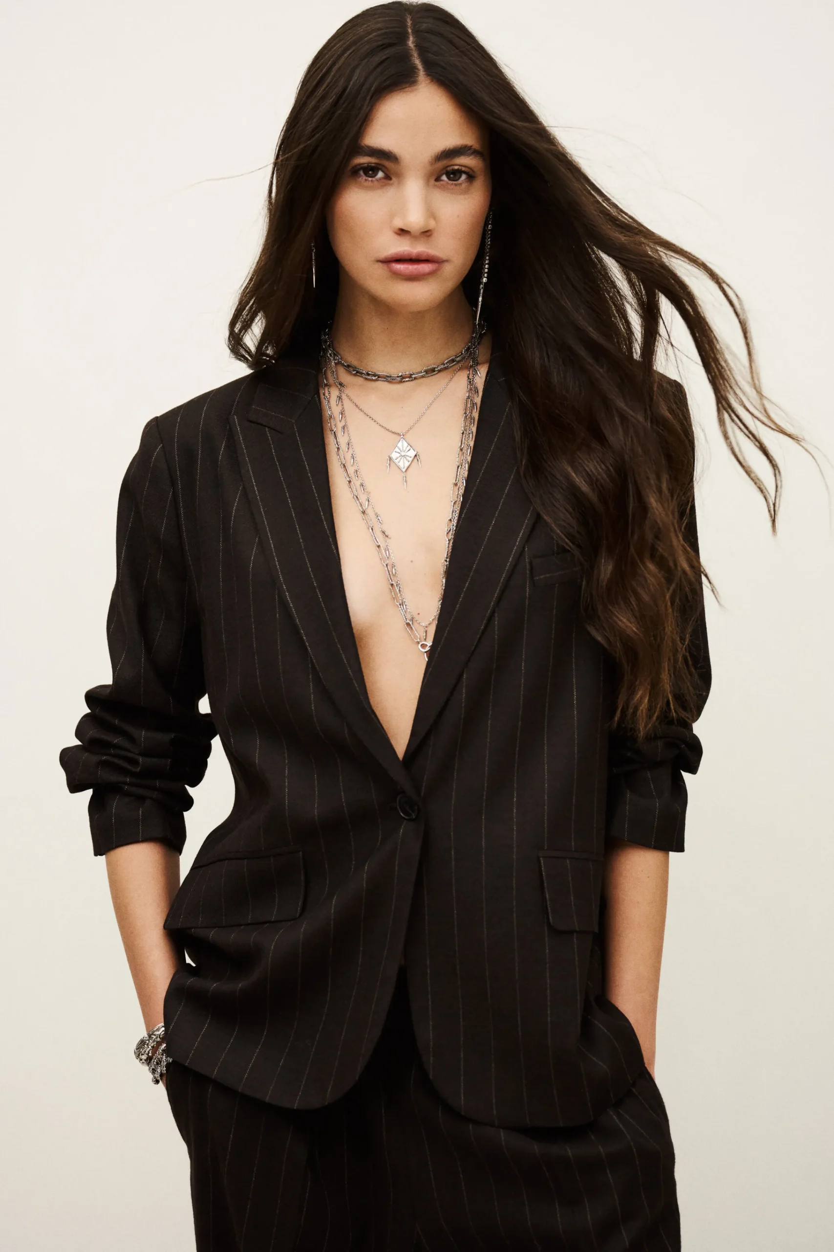 Ba&Sh HOCEE veste tailleur MARRON