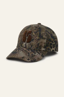 Ba&Sh HONI casquette coton imprimée 70 € VERT Outlet