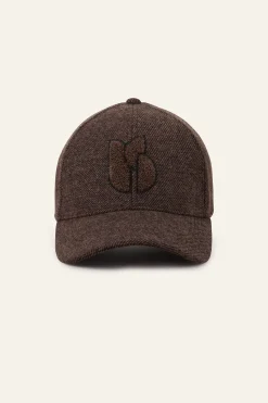 Ba&Sh HUGO casquette brodée MARRON Discount