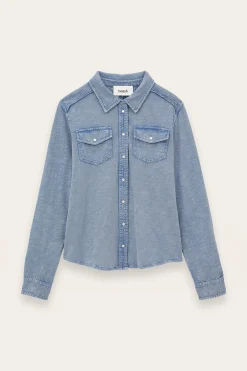Ba&Sh ICARE chemise jersey BLEU Online