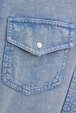 Ba&Sh ICARE chemise jersey BLEU Online