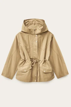 Ba&Sh ILIO parka longue ceinturée MARRON Outlet