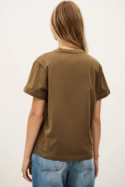 Ba&Sh IONI tee-shirt manches courtes MARRON Sale