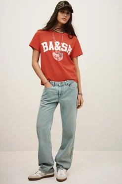 Ba&Sh IONI t-shirt manches courtes ROUGE