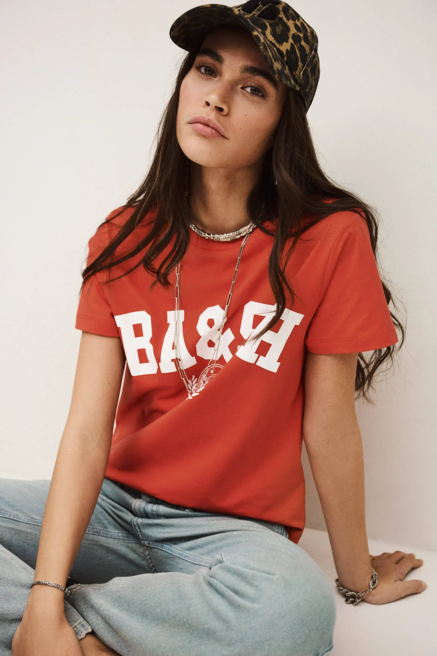 Ba&Sh IONI t-shirt manches courtes ROUGE