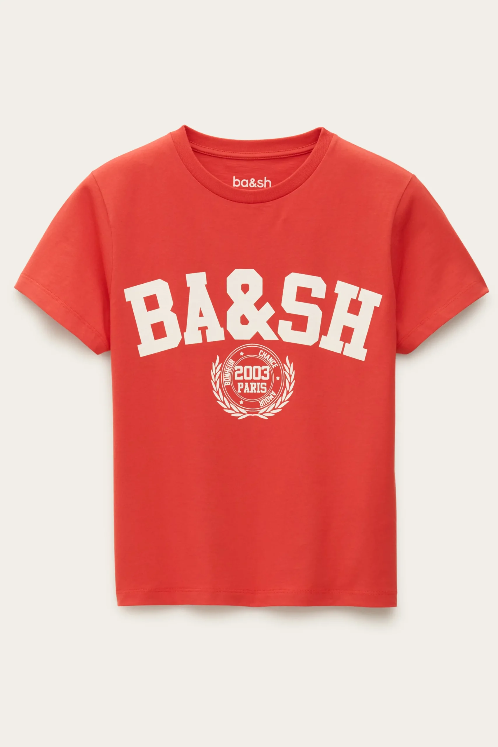 Ba&Sh IONI t-shirt manches courtes ROUGE
