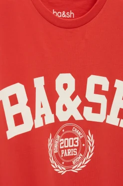 Ba&Sh IONI t-shirt manches courtes ROUGE