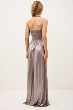 Ba&Sh ISABELLA robe longue GRIS Hot