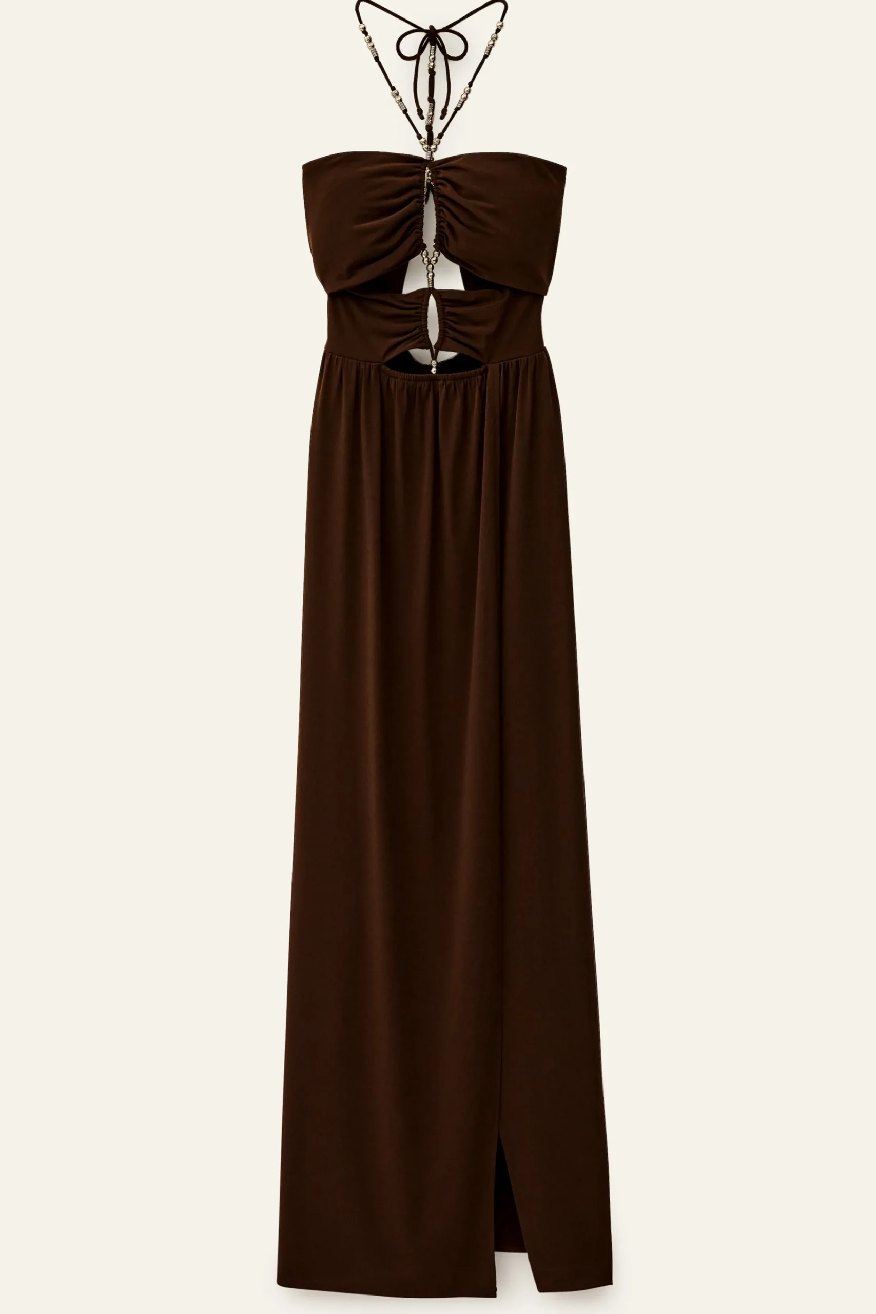 Ba&Sh JEA robe maxi MARRON Outlet