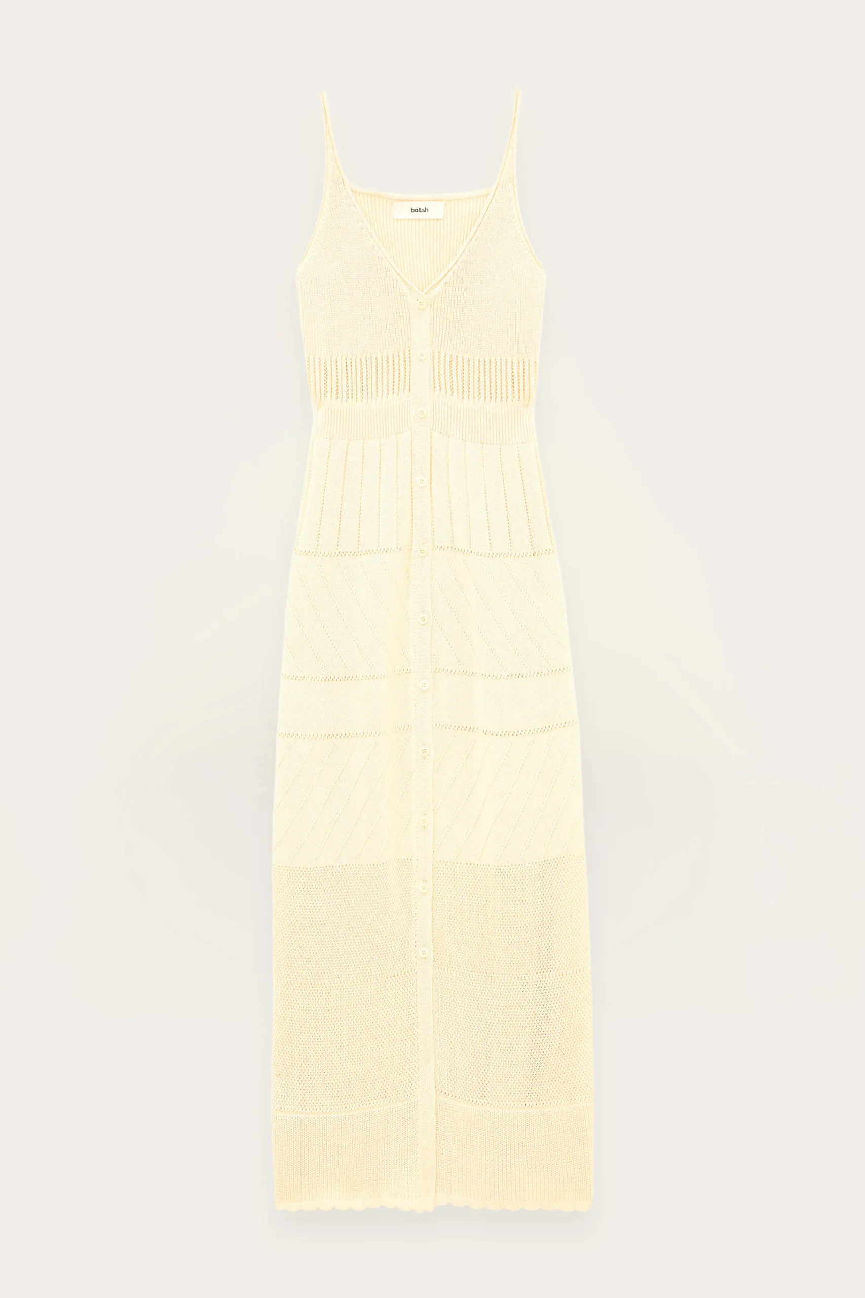 Ba&Sh JOELLE robe midi ECRU Outlet