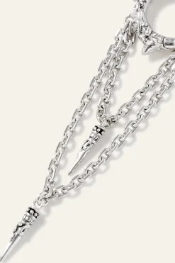 Ba&Sh JOEY boucle d'oreille créole GRIS Sale