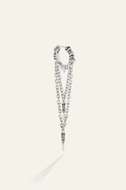 Ba&Sh JOEY boucle d'oreille créole GRIS Sale