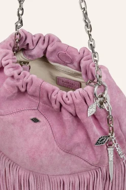 Ba&Sh JUNE mini sac daim ROSE Clearance