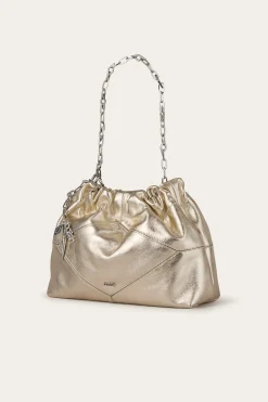 Ba&Sh JUNE mini tote cuir ECRU New