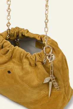 Ba&Sh JUNE mini tote daim ROUGE Outlet