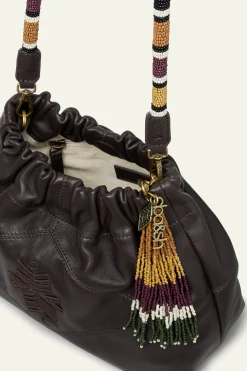 Ba&Sh JUNE mini tote perles MARRON Online