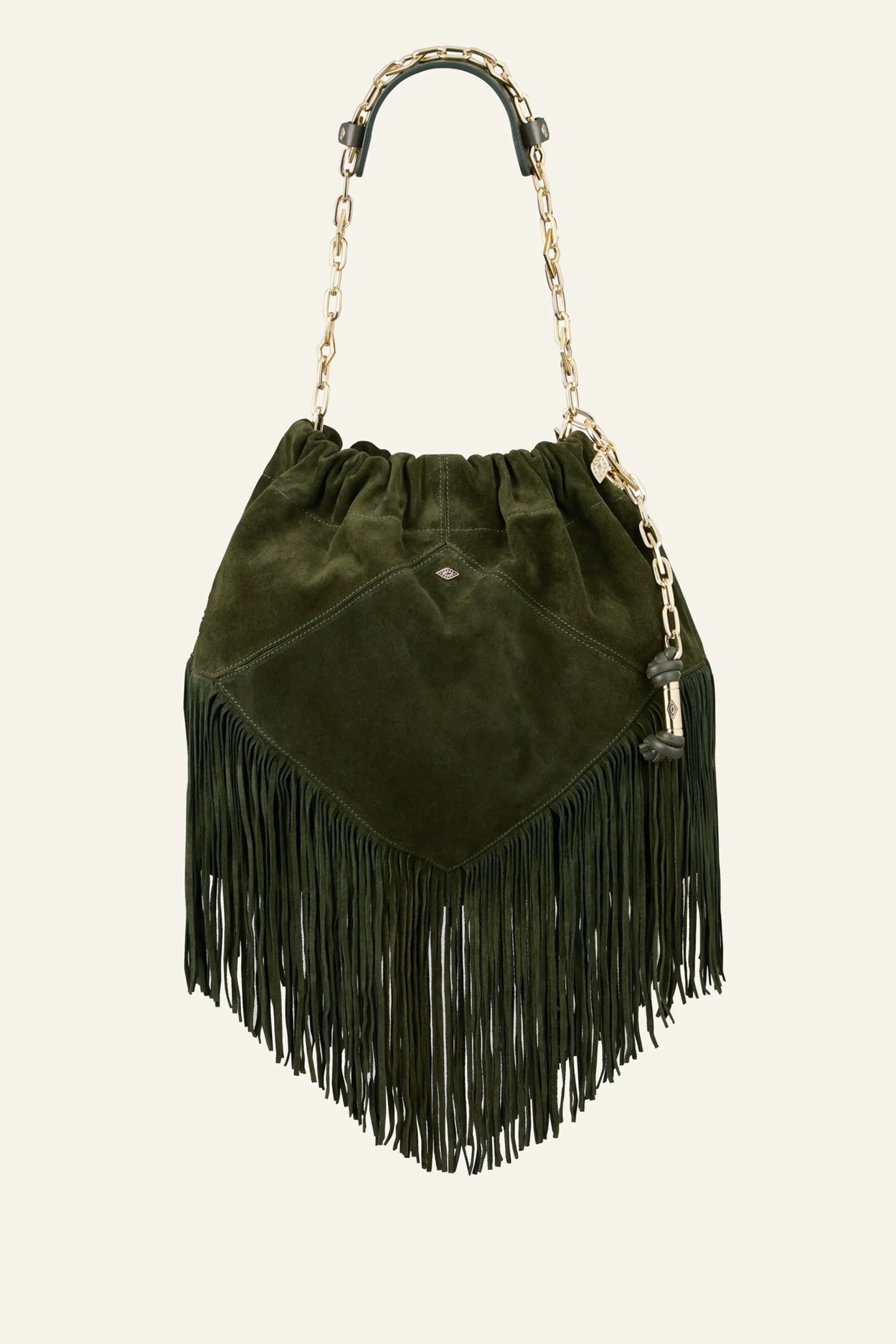 Ba&Sh JUNE sac daim franges 450 € VERT Online