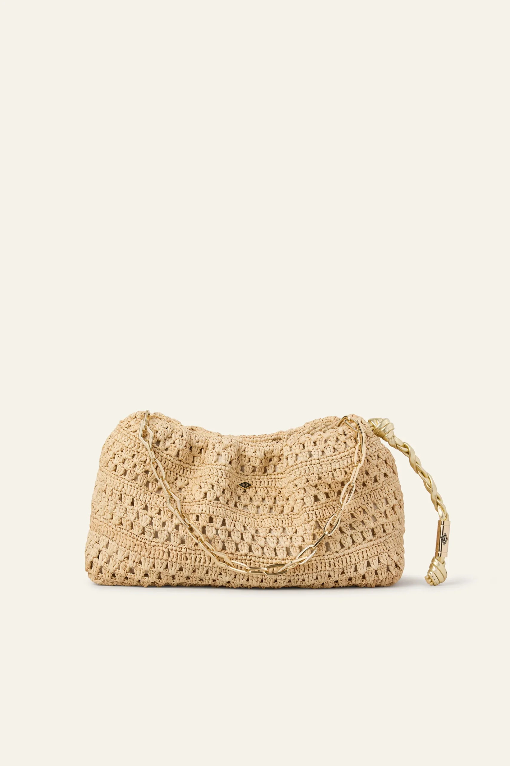 Ba&Sh JUNE sac miniare en raphia ECRU Clearance