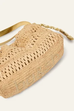 Ba&Sh JUNE sac miniare en raphia ECRU Clearance