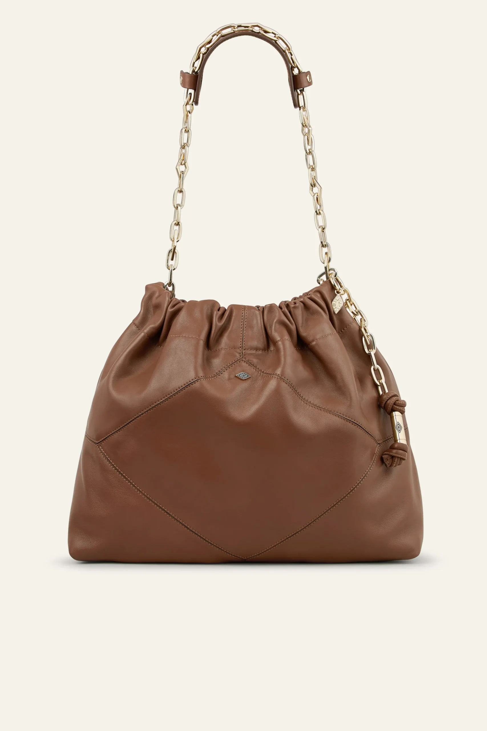 Ba&Sh JUNE tote bag cuir MARRON Clearance