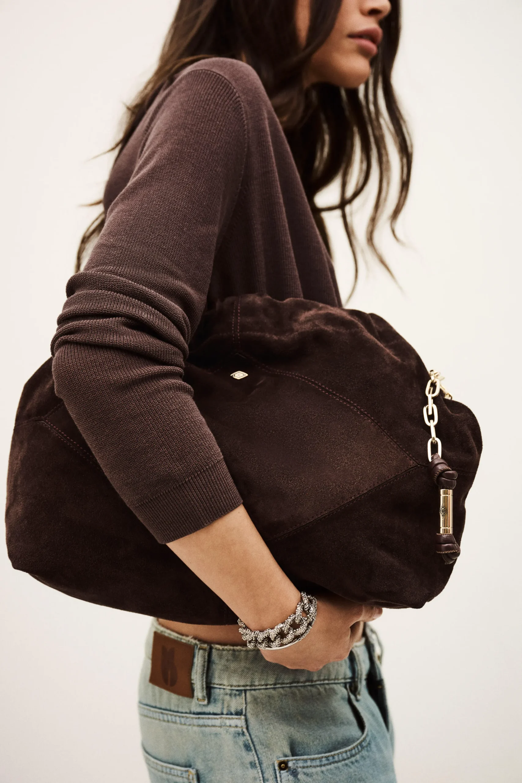 Ba&Sh JUNE Tote rectangulaire grand format MARRON Online