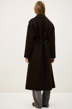 Ba&Sh KATE manteau midi MARRON Discount