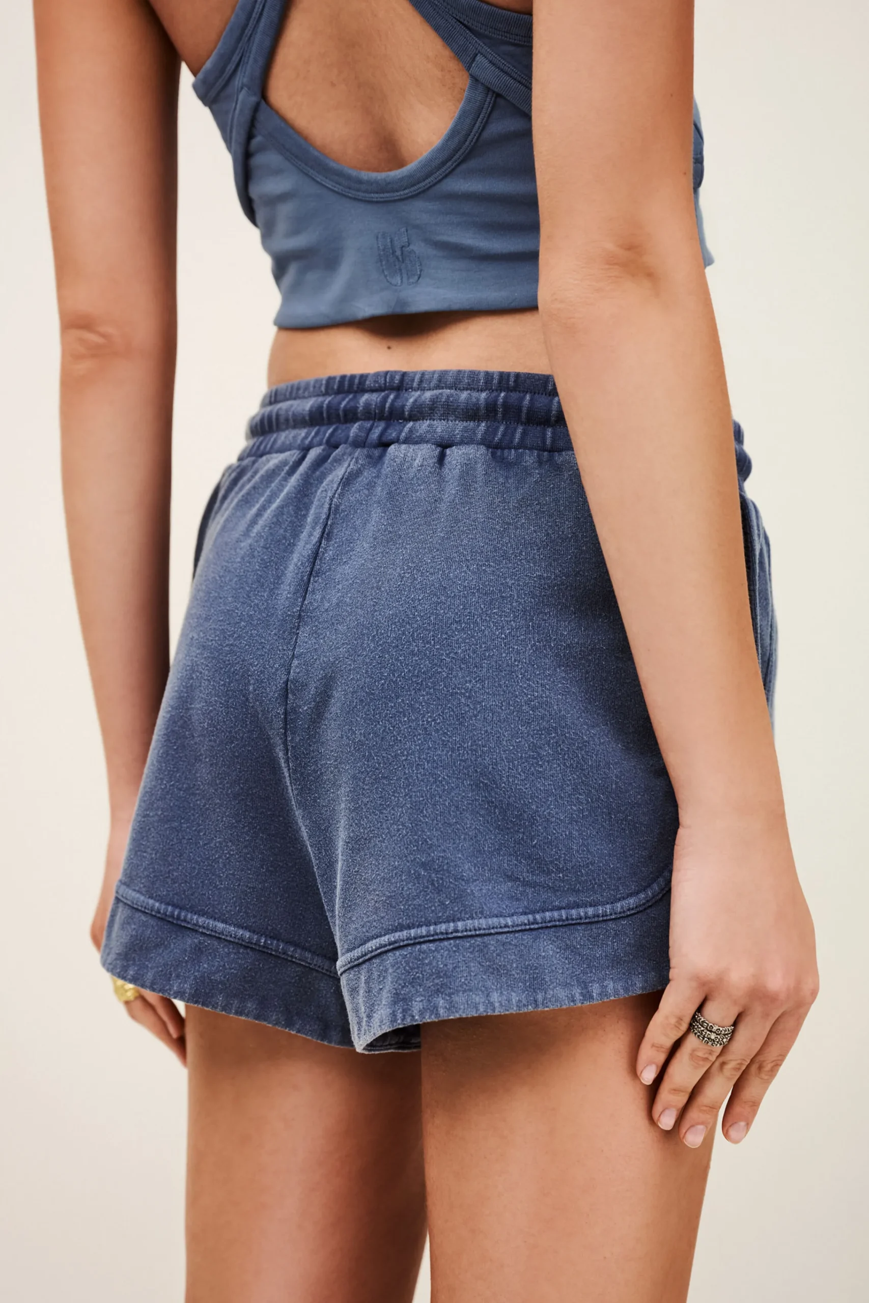 Ba&Sh KELY short de sport coton BLEU Hot