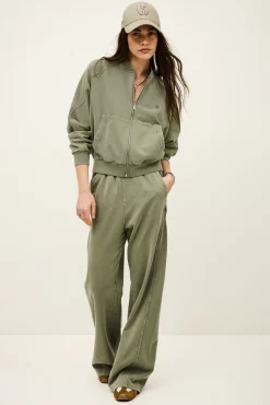 Ba&Sh KIRA sweatshirt zippé coton VERT Hot