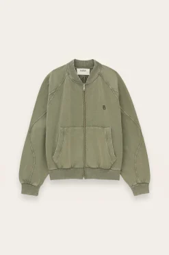 Ba&Sh KIRA sweatshirt zippé coton VERT Hot
