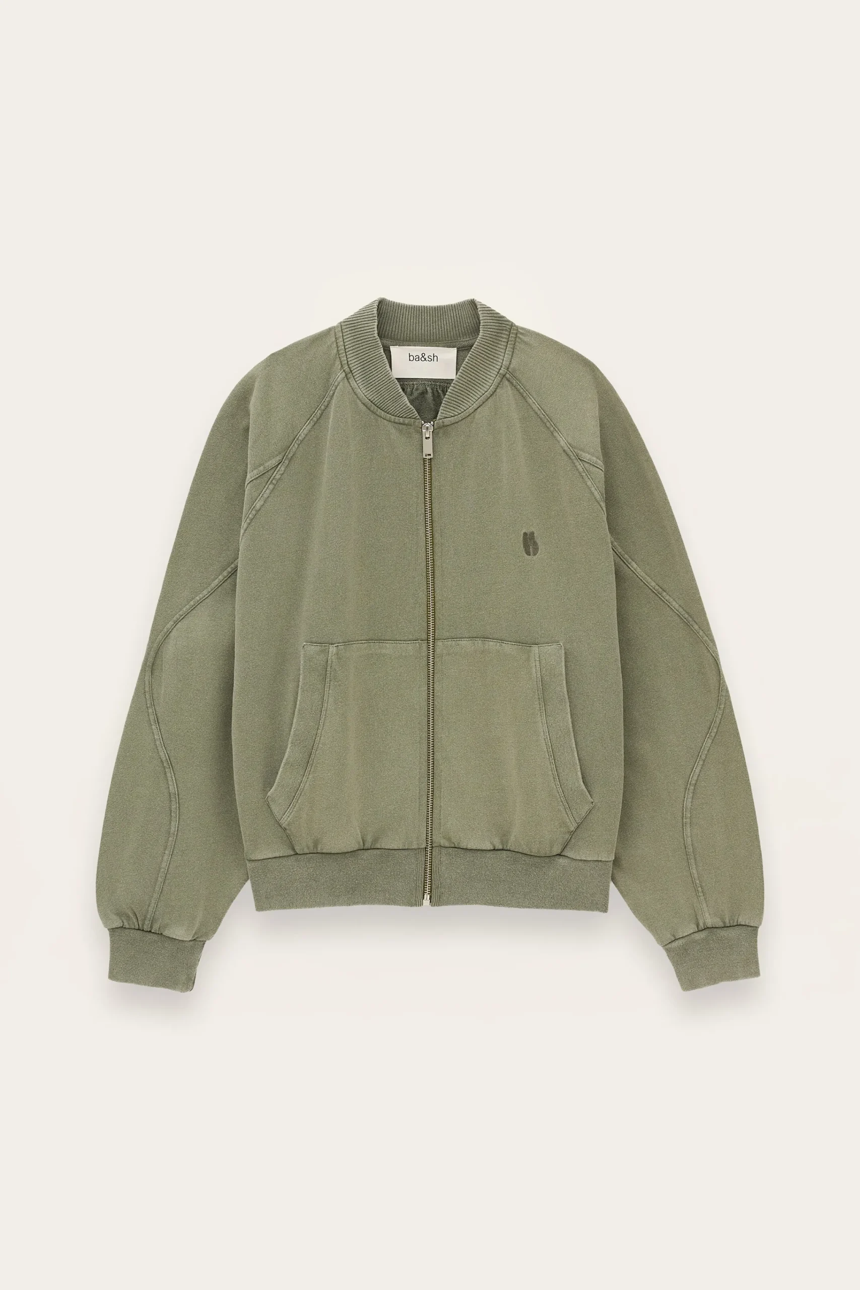 Ba&Sh KIRA sweatshirt zippé coton VERT Hot