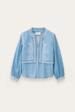 Ba&Sh LAURA chemise denim BLEU Outlet