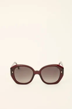 Ba&Sh LENITA lunettes solaires ROUGE Discount