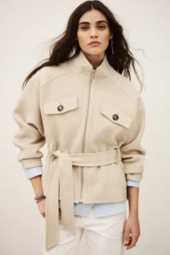 Ba&Sh LERICA manteau court BEIGE
