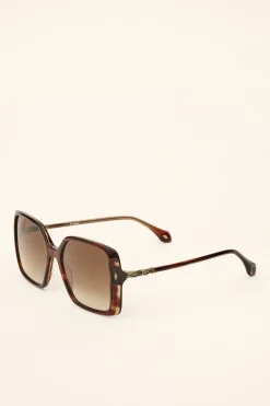 Ba&Sh LIANE lunettes solaires carrées MARRON