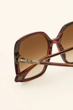 Ba&Sh LIANE lunettes solaires carrées MARRON