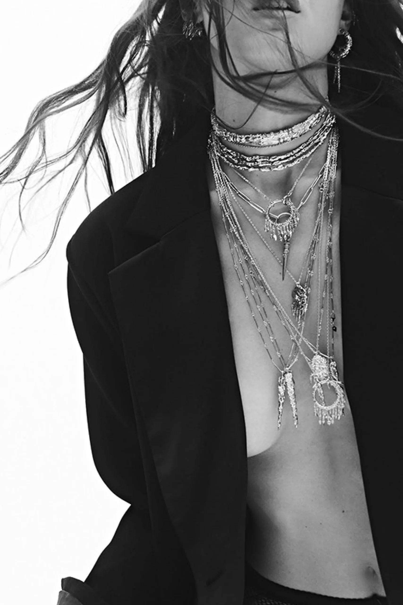 Ba&Sh LINA collier long anneau DORE