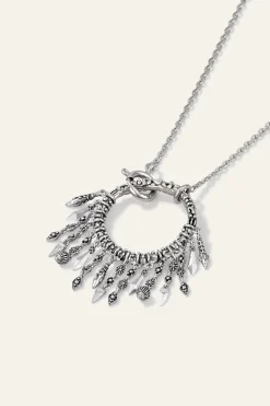 Ba&Sh LINA collier long anneau GRIS Outlet