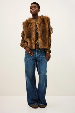 Ba&Sh LINA VESTE 5 € BEIGE Hot