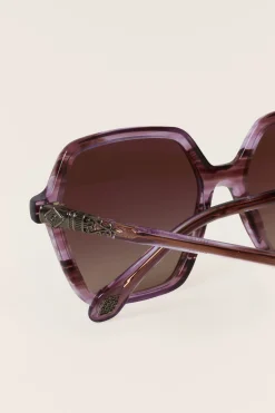 Ba&Sh LOTTY lunettes soleil hexagonales ROSE Clearance