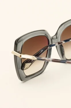 Ba&Sh LUCILE lunettes solaires carrées BLEU Clearance