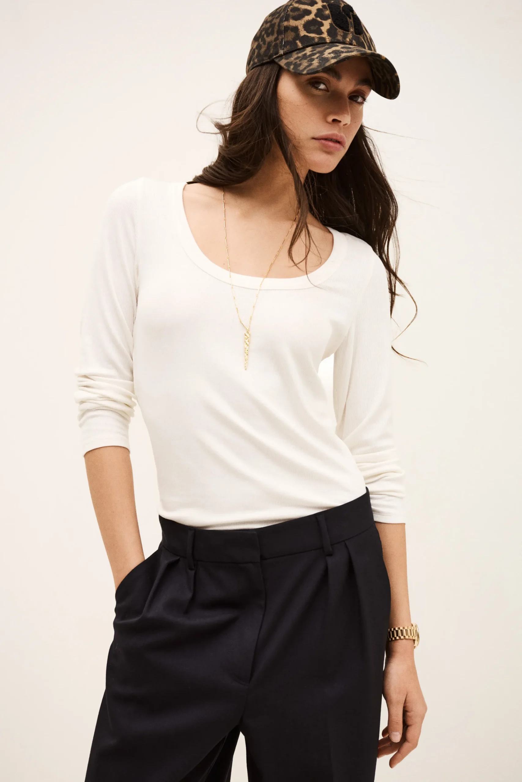 Ba&Sh LUISA tee-shirt manches longues ECRU Clearance