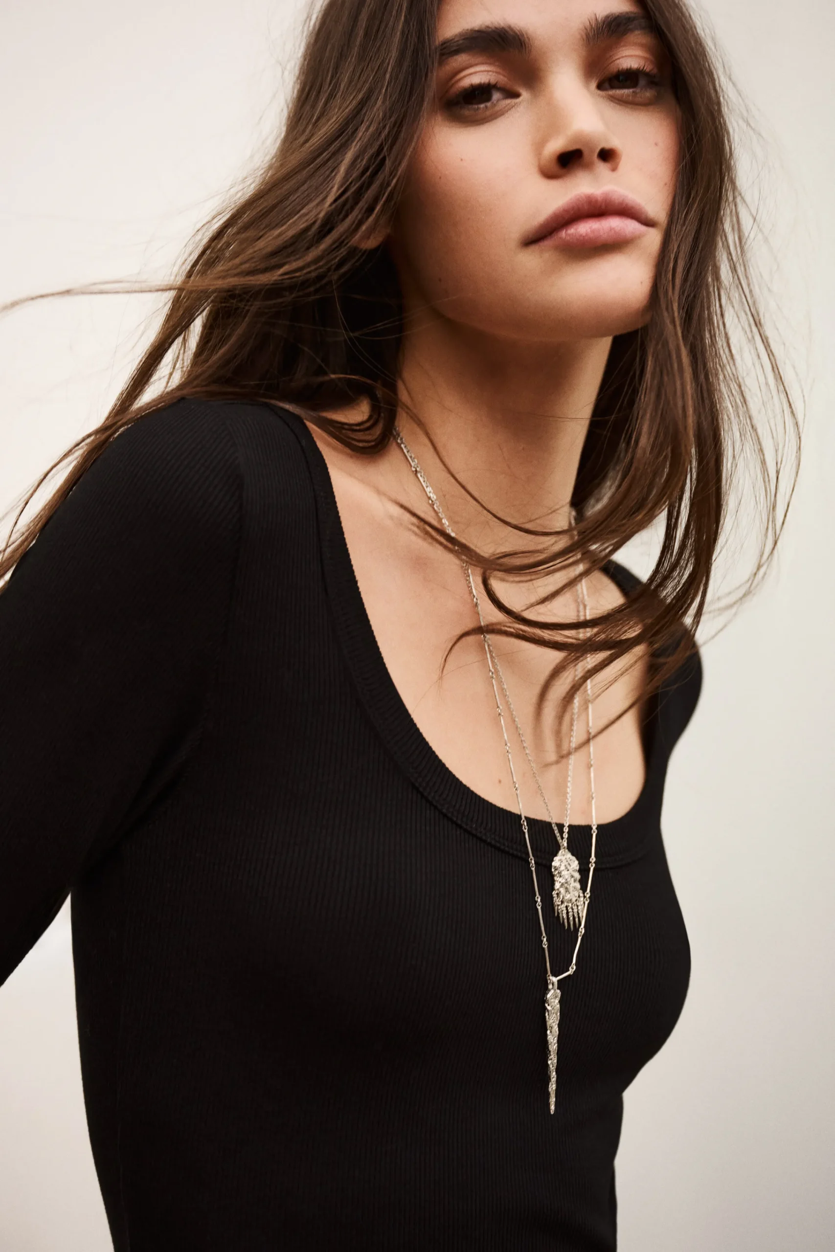 Ba&Sh LUISA tee-shirt manches longues NOIR