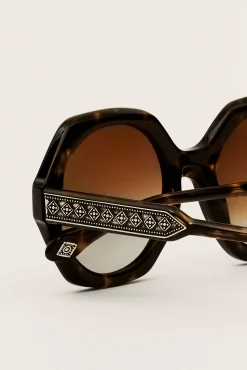 Ba&Sh LUNY lunettes de soleil MARRON Clearance