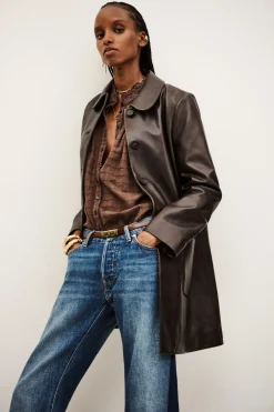 Ba&Sh MADIE manteau trois-quart MARRON Sale