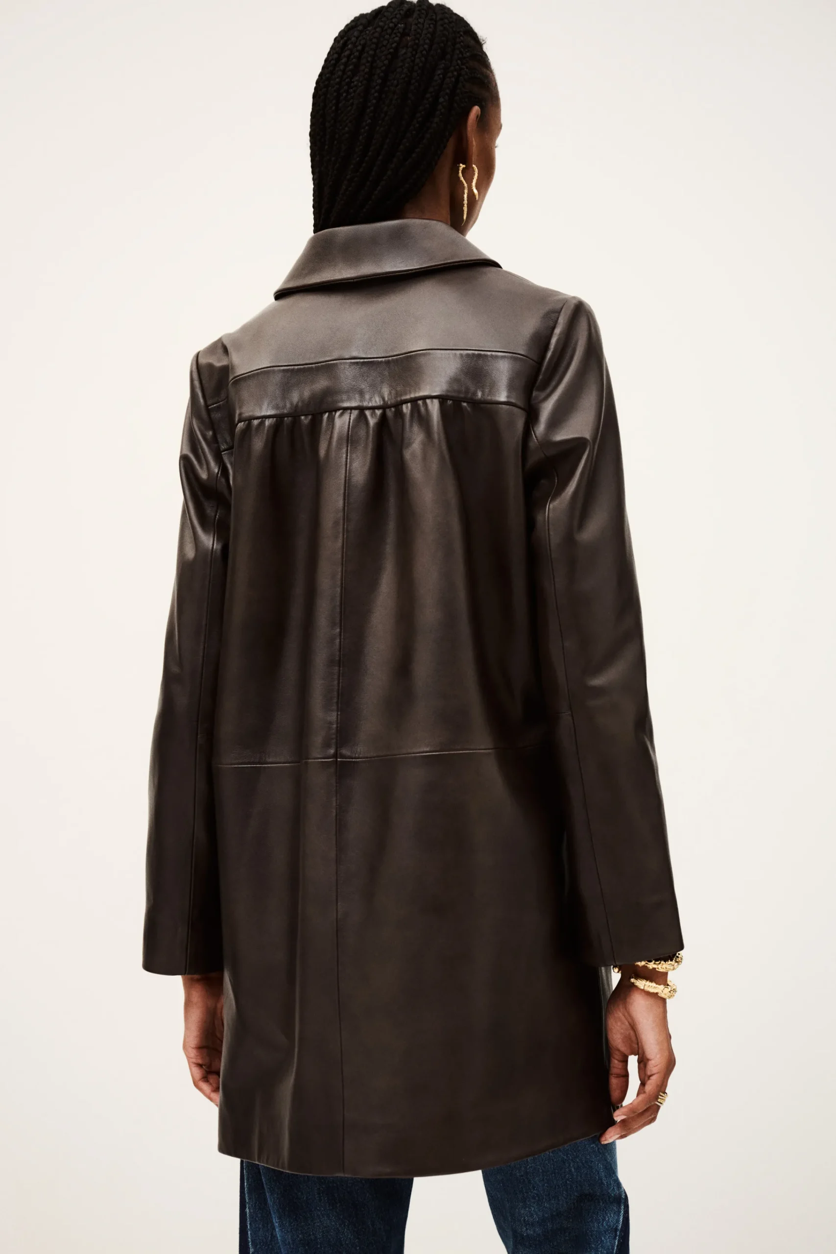 Ba&Sh MADIE manteau trois-quart MARRON Sale