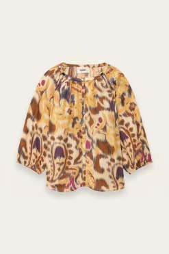 Ba&Sh MAELLE chemise imprimée JAUNE Outlet